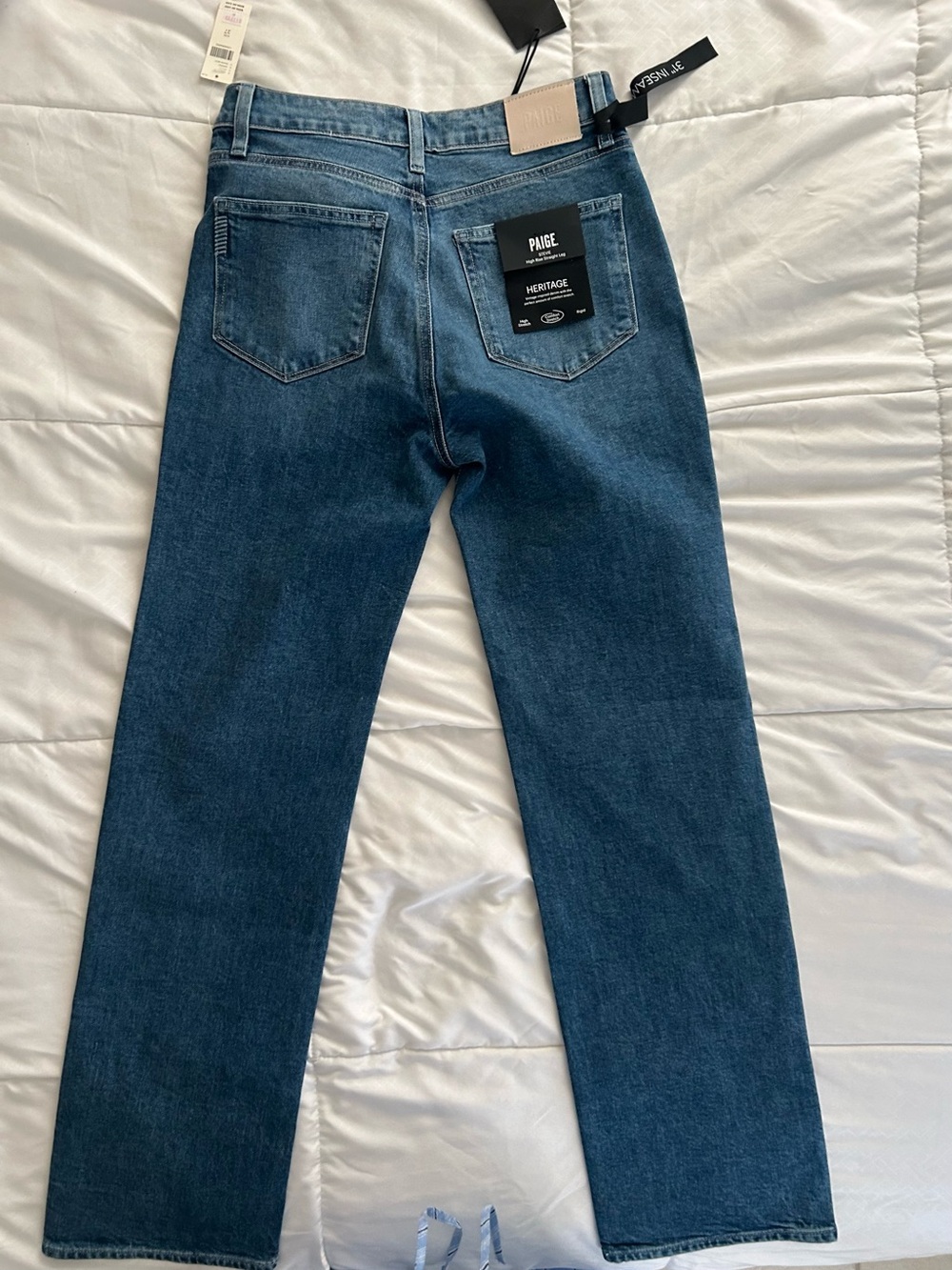 PAIGE Stevie High Rise Straight Jeans - Picture 6 of 7